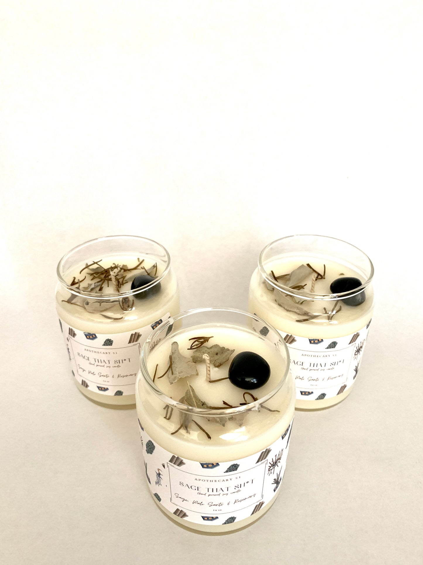 Gemstone Apothecary Candles