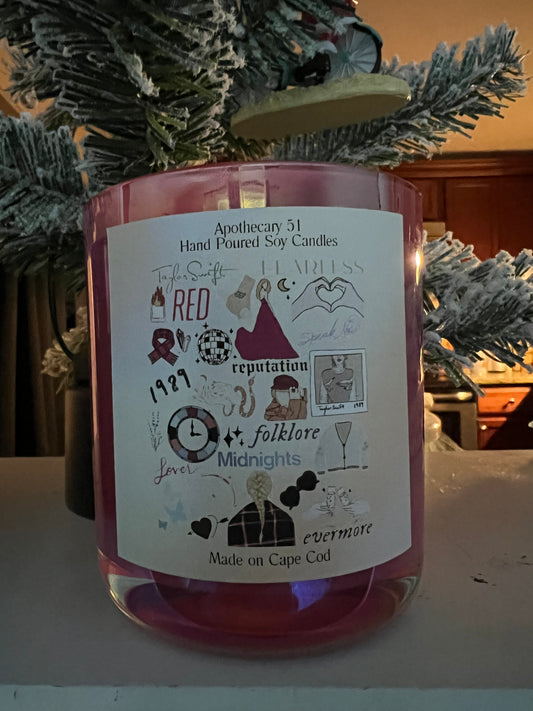 Taylor Swift Eras Inspired Wood Wick Candle