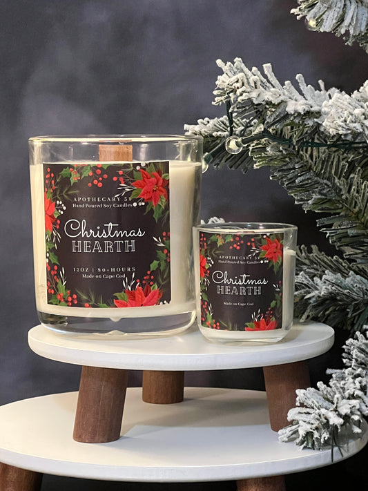 Christmas Hearth Wood Wick Candle