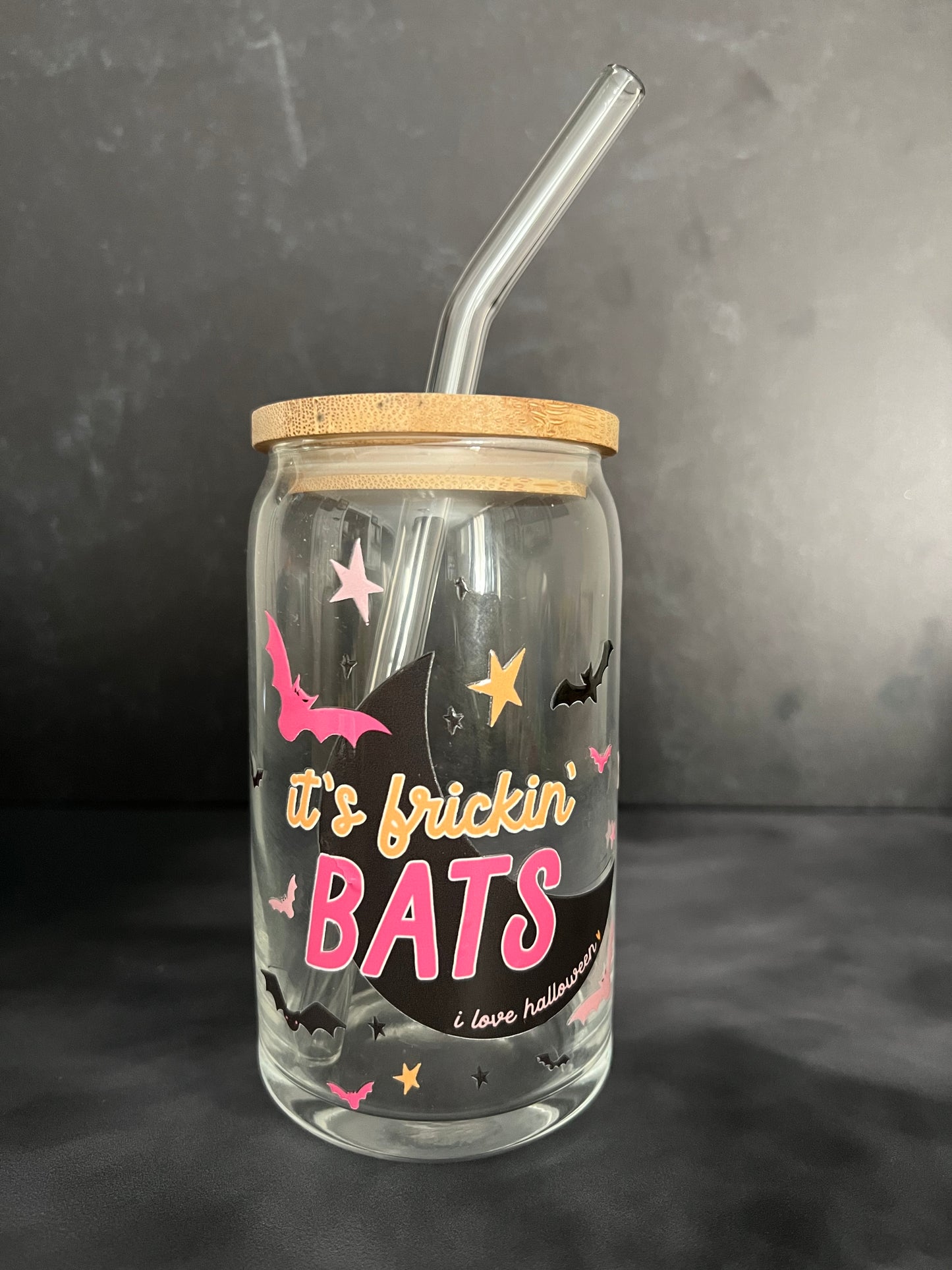 It's Frickin' Bats 16oz Glass Tumbler