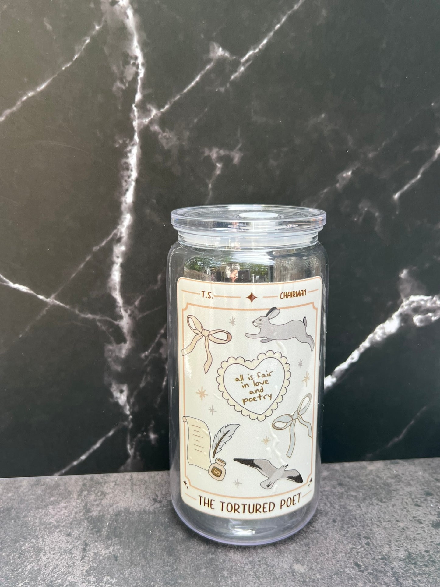 The Tortured Tarot Department 16oz Tumbler