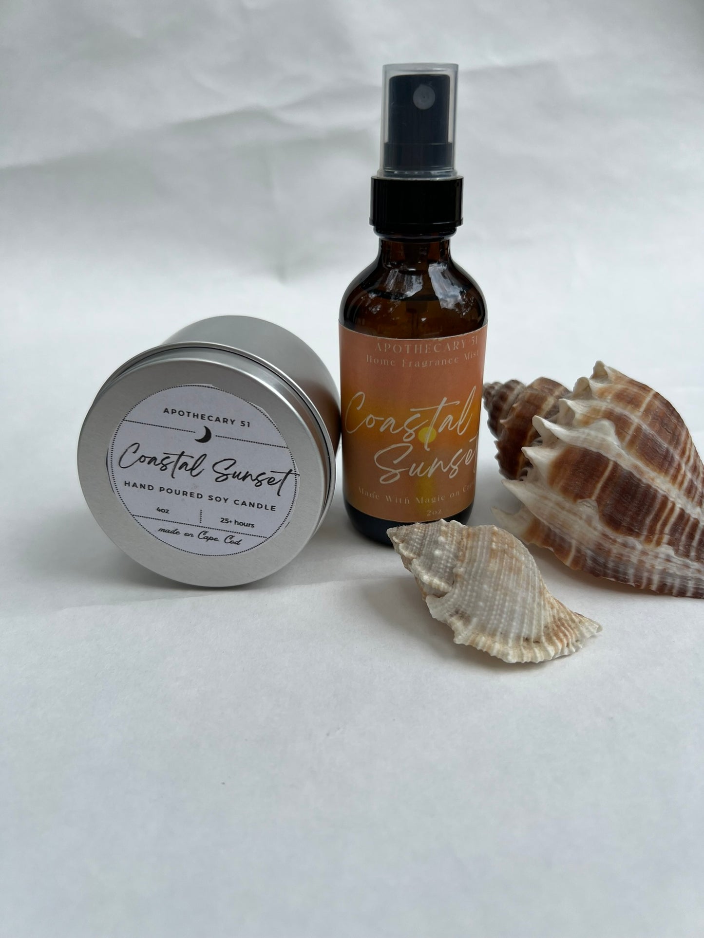 Coastal Sunset Wood Wick Candle
