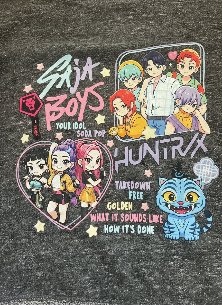 Kawaii K Pop Monster Hunters French Terry Top