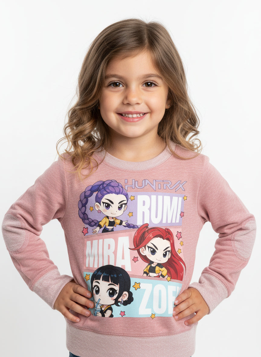 Kawaii K Pop Monster Hunters French Terry Top