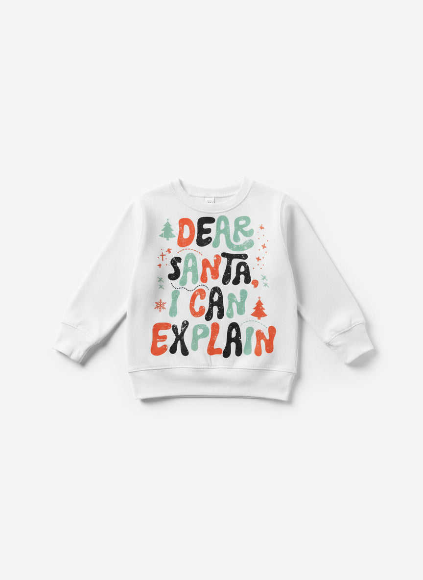 Dear Santa, I Can Explain Sweatshirt