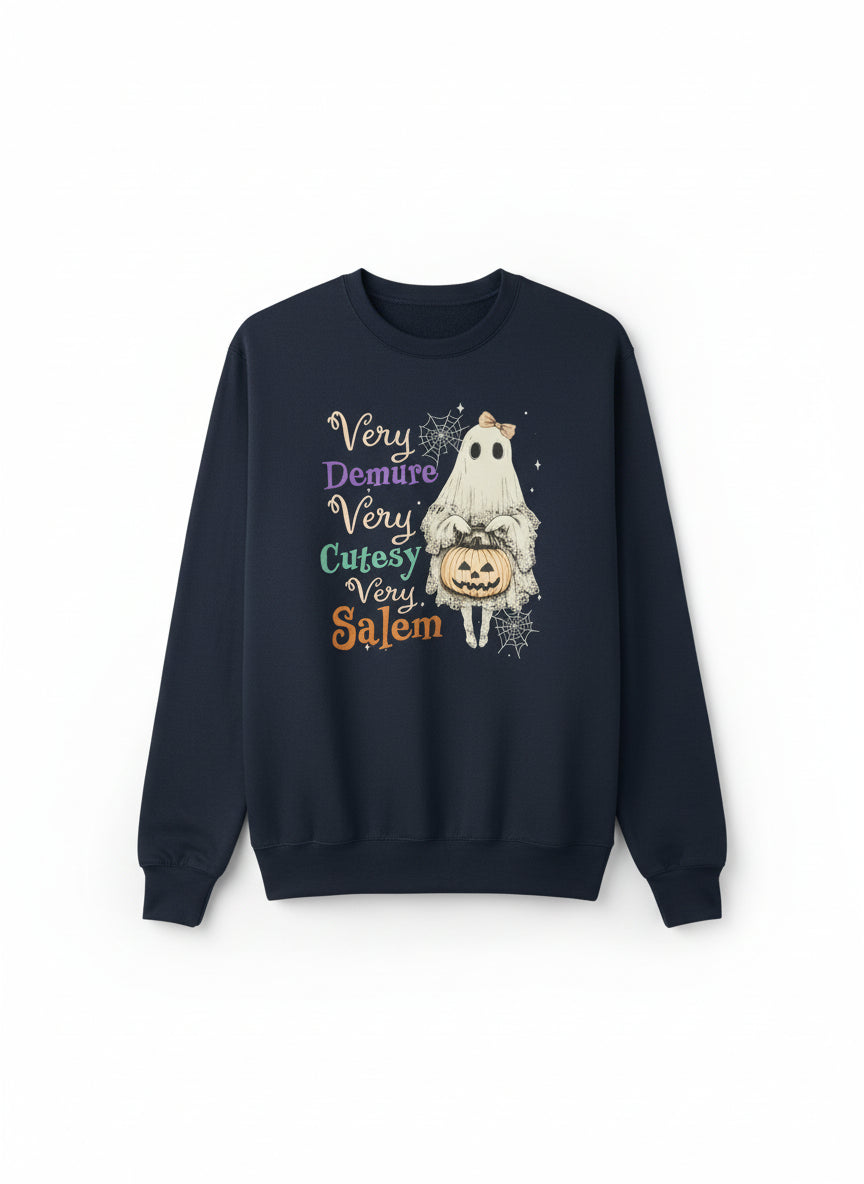 Demure Ghost Crew Neck Sweatshirt