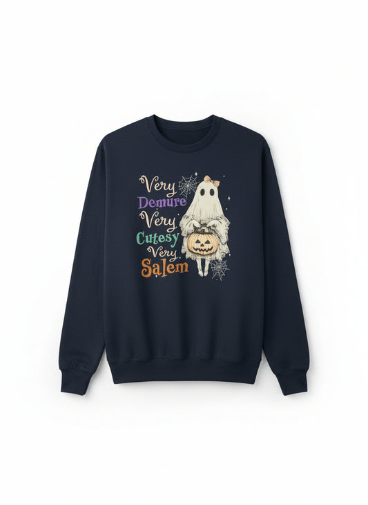 Demure Ghost Crew Neck Sweatshirt